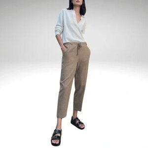 The Group by Babaton Jimmy Pant Cropped Drawstring Trousers Size Extra Small